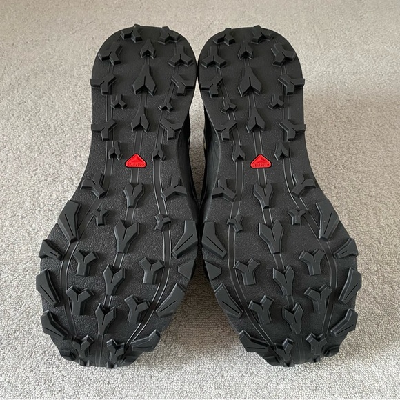 Salomon Shoes Womens 9 Black Yellow Thundercross GTX Hiking Trail Running 473836 - Picture 6 of 10